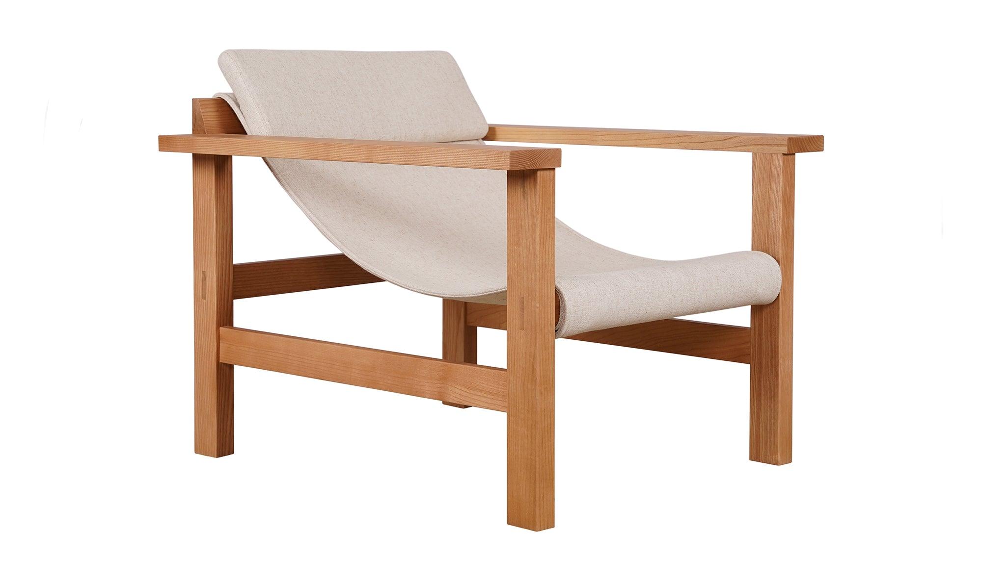 Rosedale Lounge Chair, Flecked Linen - Kömfi