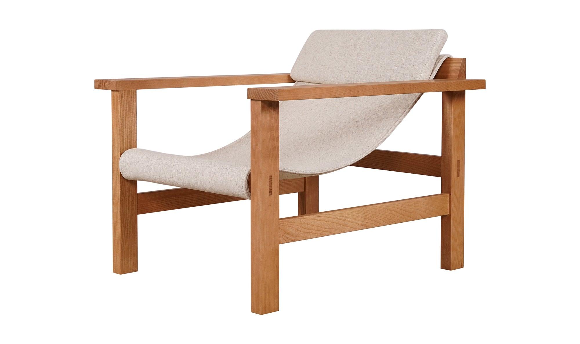 Rosedale Lounge Chair, Flecked Linen - Kömfi